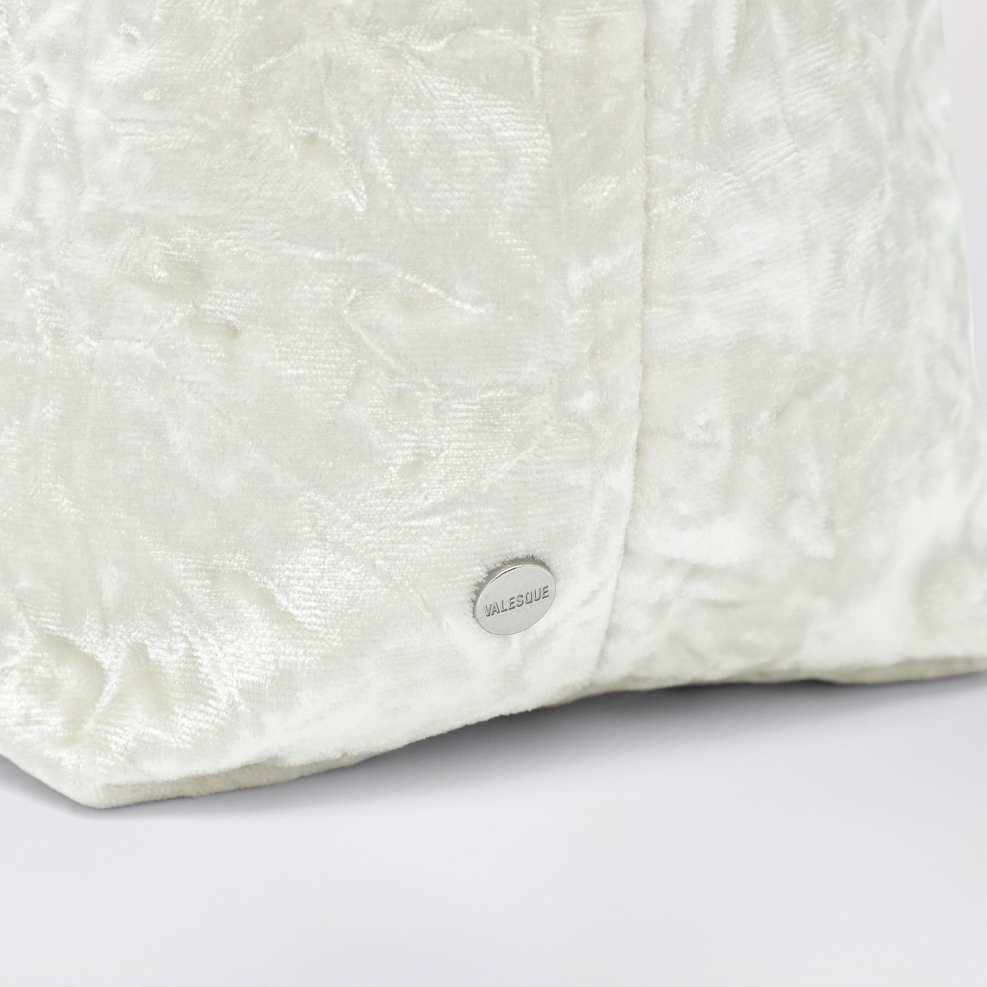 Petit cabas Cami blanc en velours