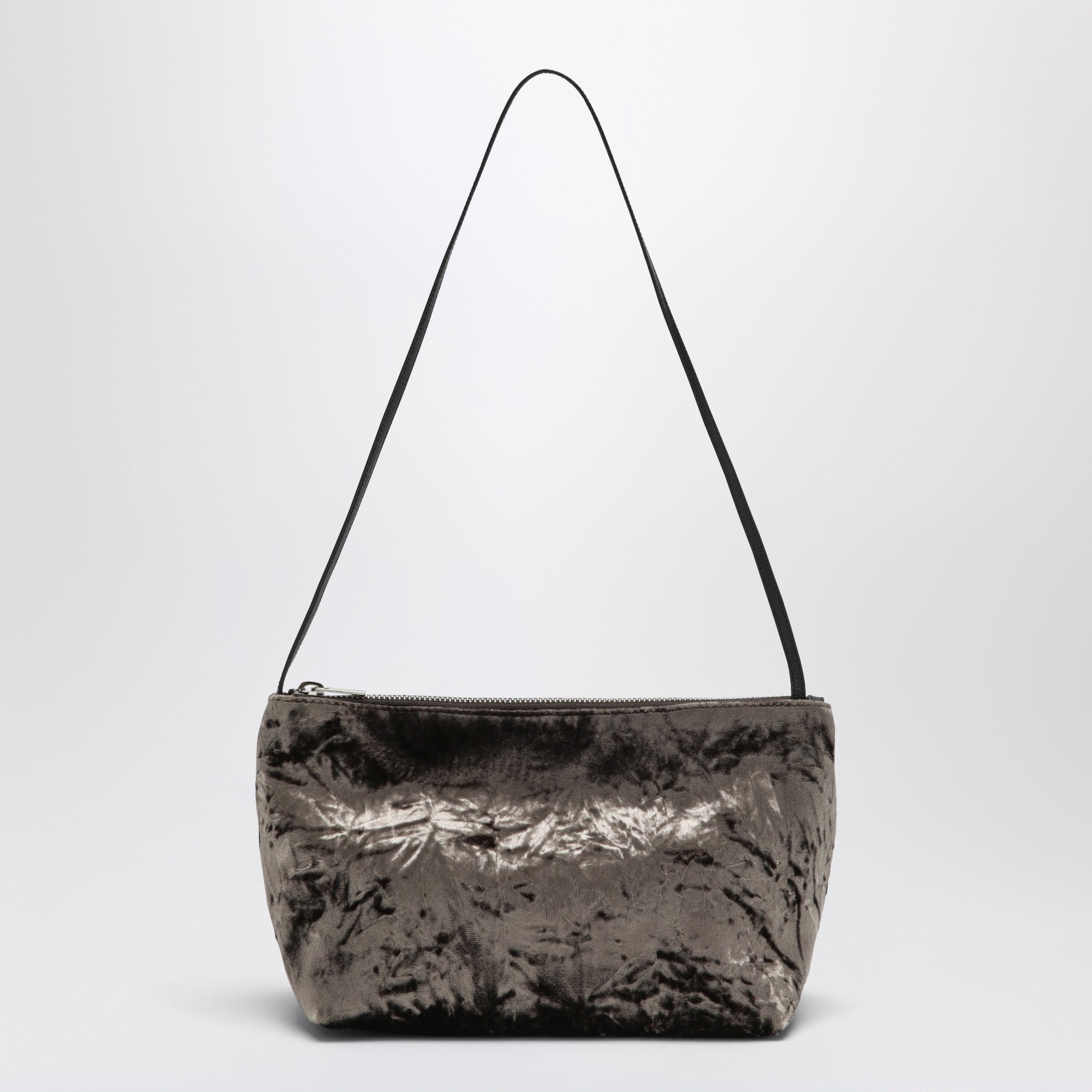 Pochette Corset marrone in velluto
