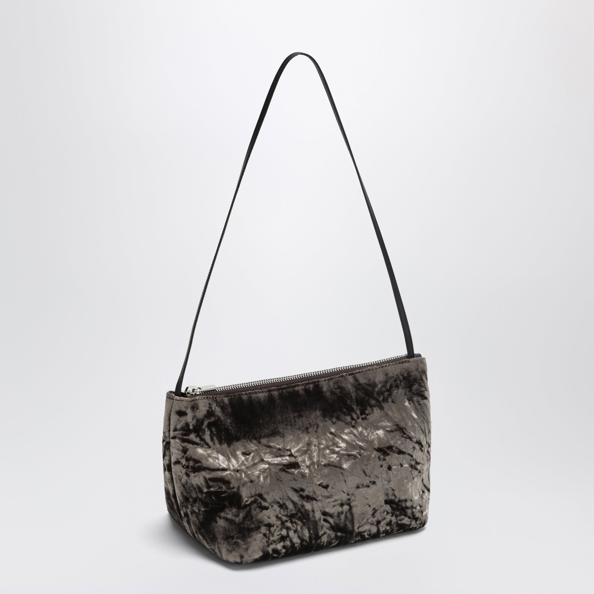 Pochette Corset marrone in velluto
