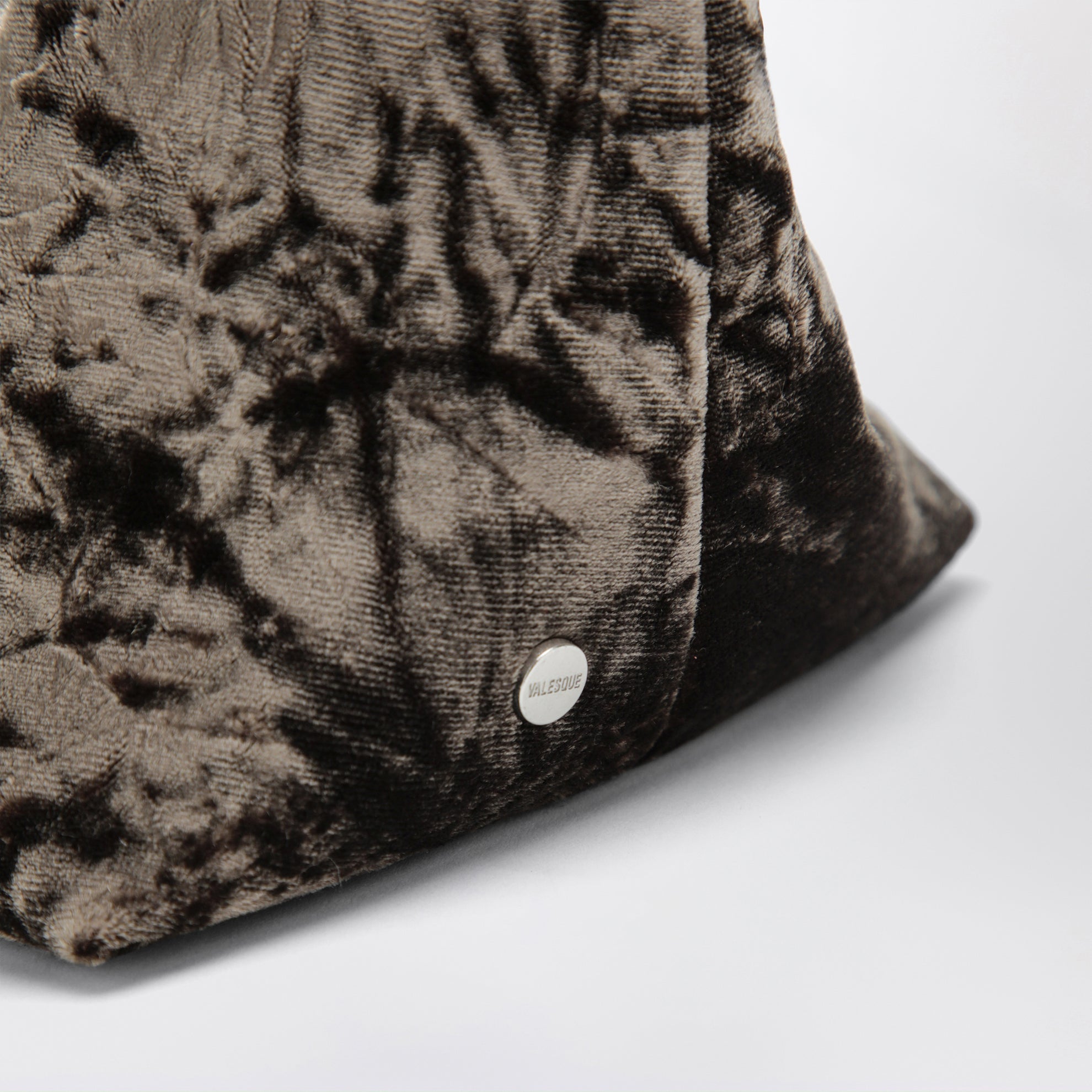 Pochette Corset marrone in velluto