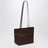 Spaghetti Tote Bag aus braunem Satin-Nylon