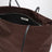 Spaghetti Tote Bag aus braunem Satin-Nylon