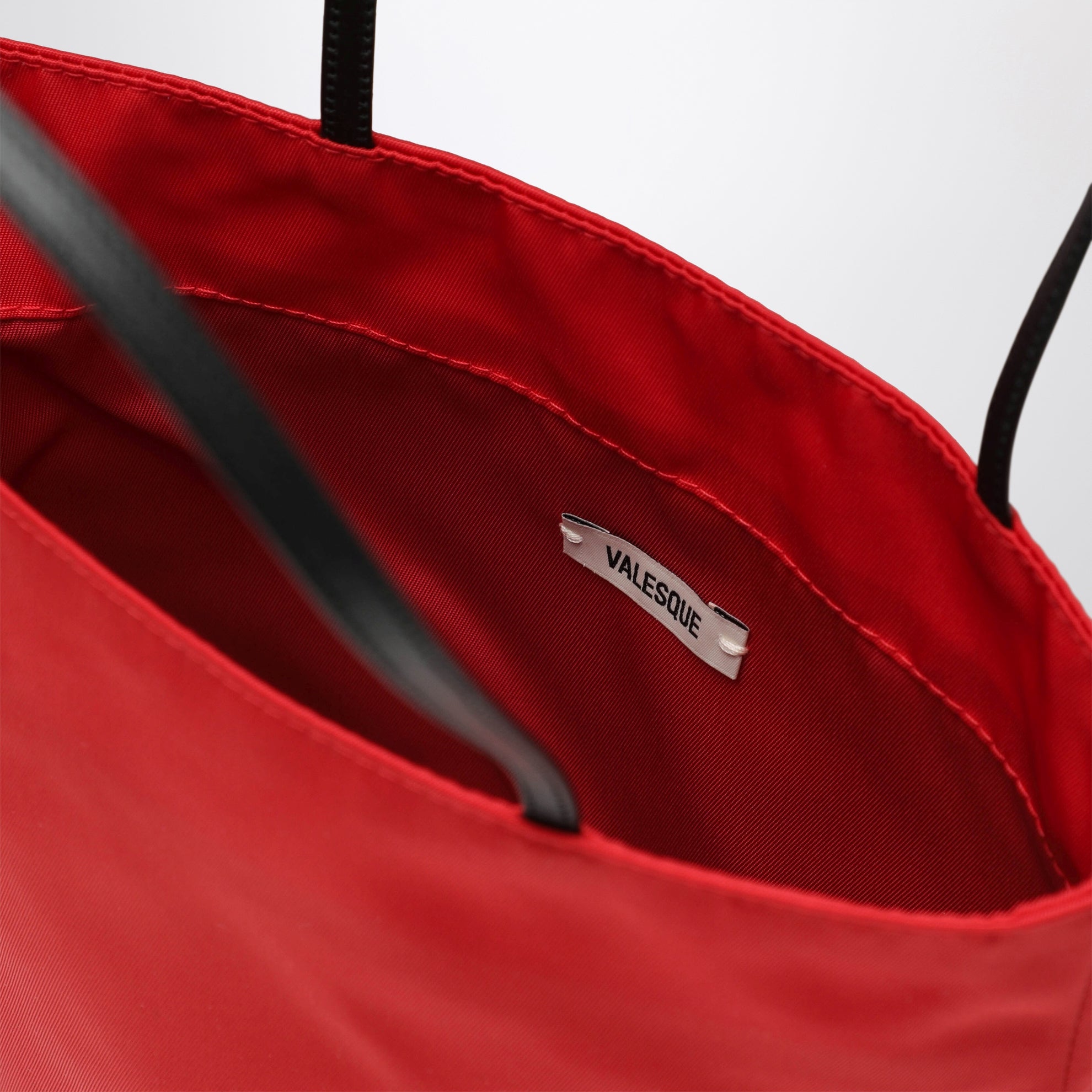 Thea red bag in satin nylon