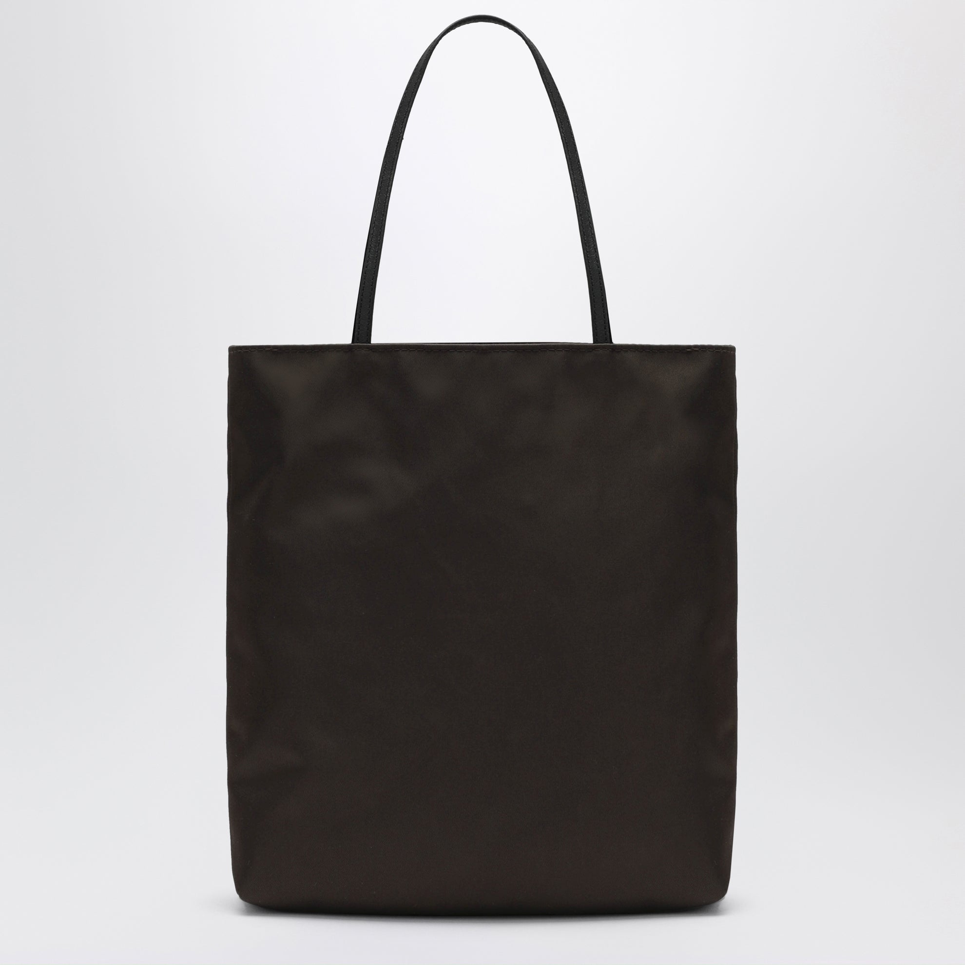 Borsa Thea marrone in nylon satinato