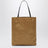Petit sac cabas Thea en nylon satiné ocre foncé