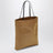 Petit sac cabas Thea en nylon satiné ocre foncé