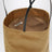 Petit sac cabas Thea en nylon satiné ocre foncé