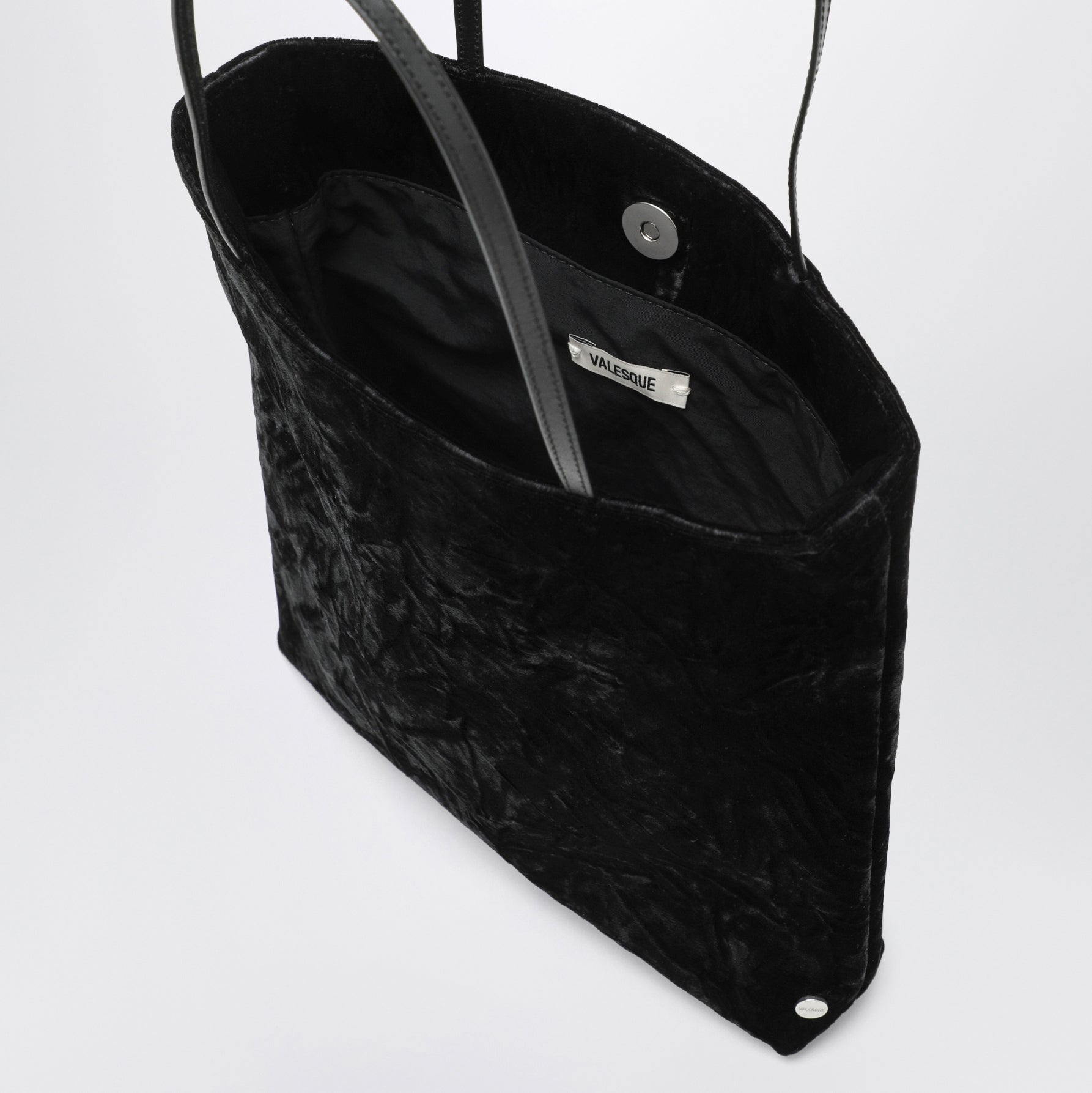 Borsa Thea nera in velluto
