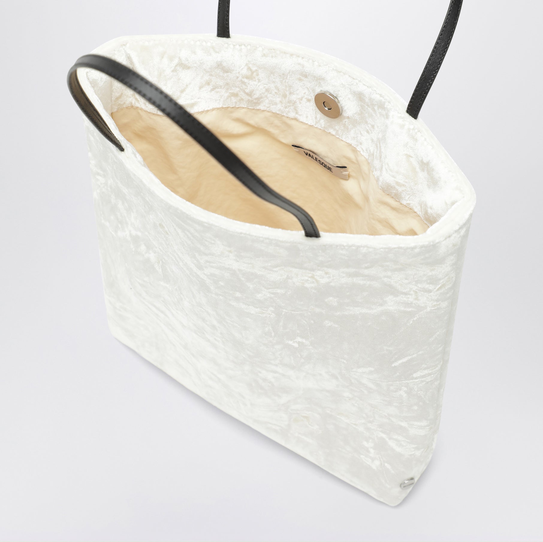 Thea white bag in velvet