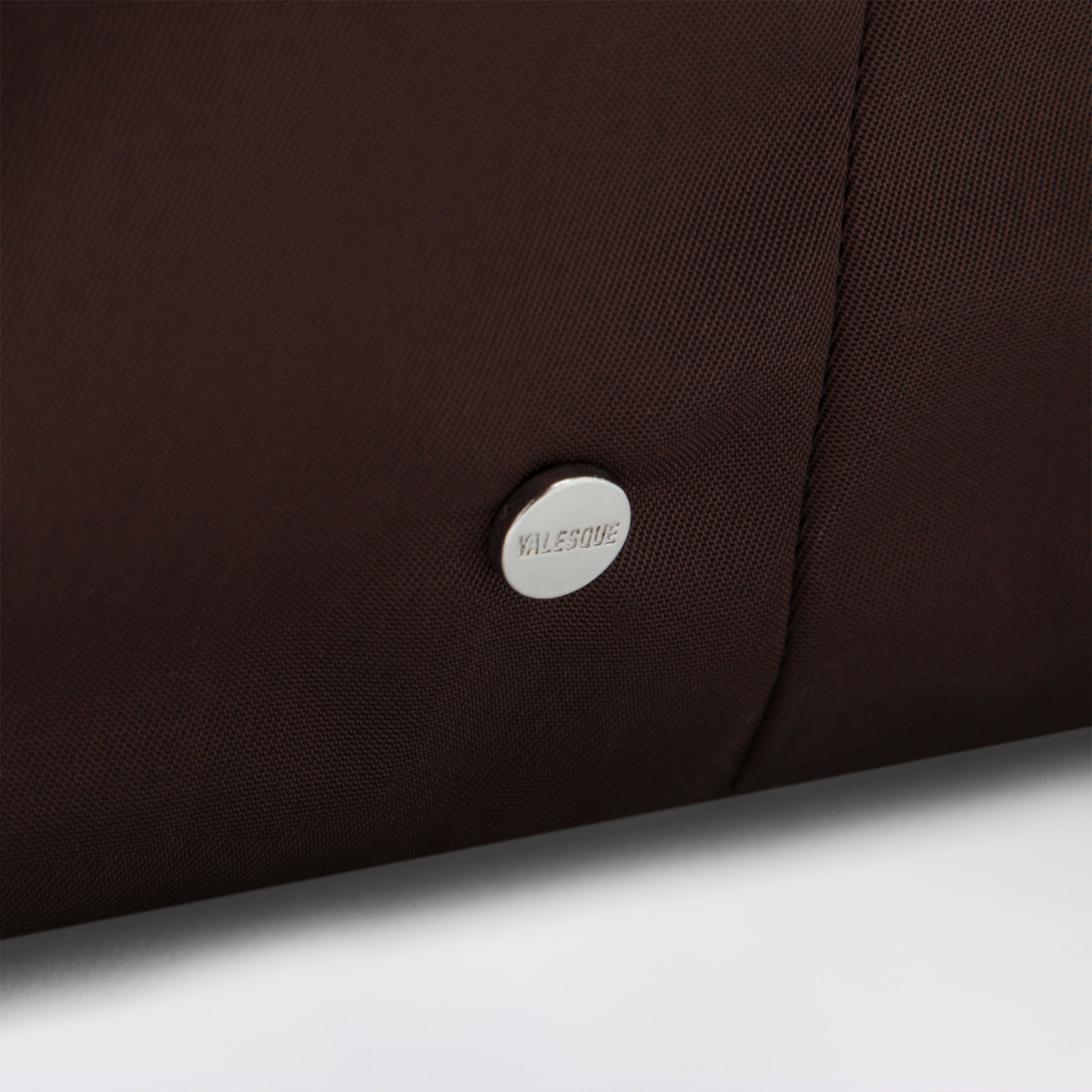 Bucket tote bag in brown nylon