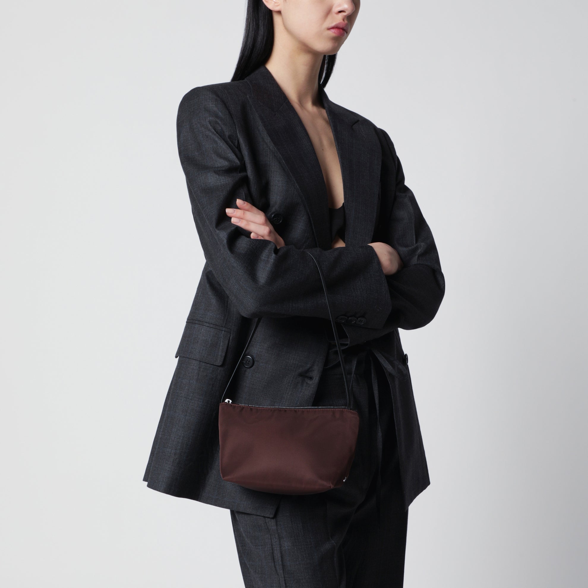 Nino Tasche aus braunem Nylon