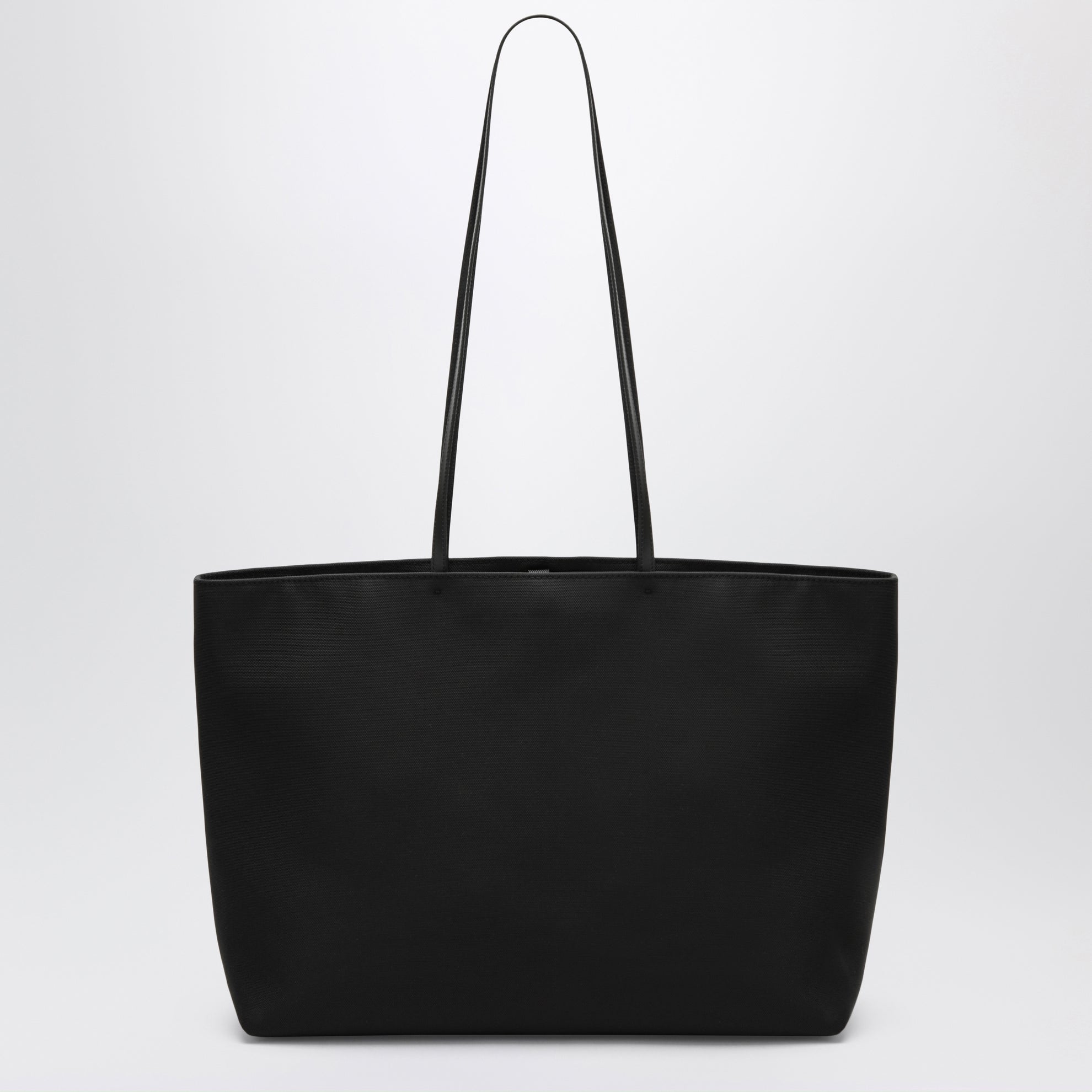 Parcel tote bag in black twill