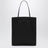 Kleine Thea Tote Bag aus schwarzem Satin-Nylon