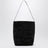 Borsa tote Bucket nera in velluto
