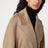 Beige deconstructed cashmere coat