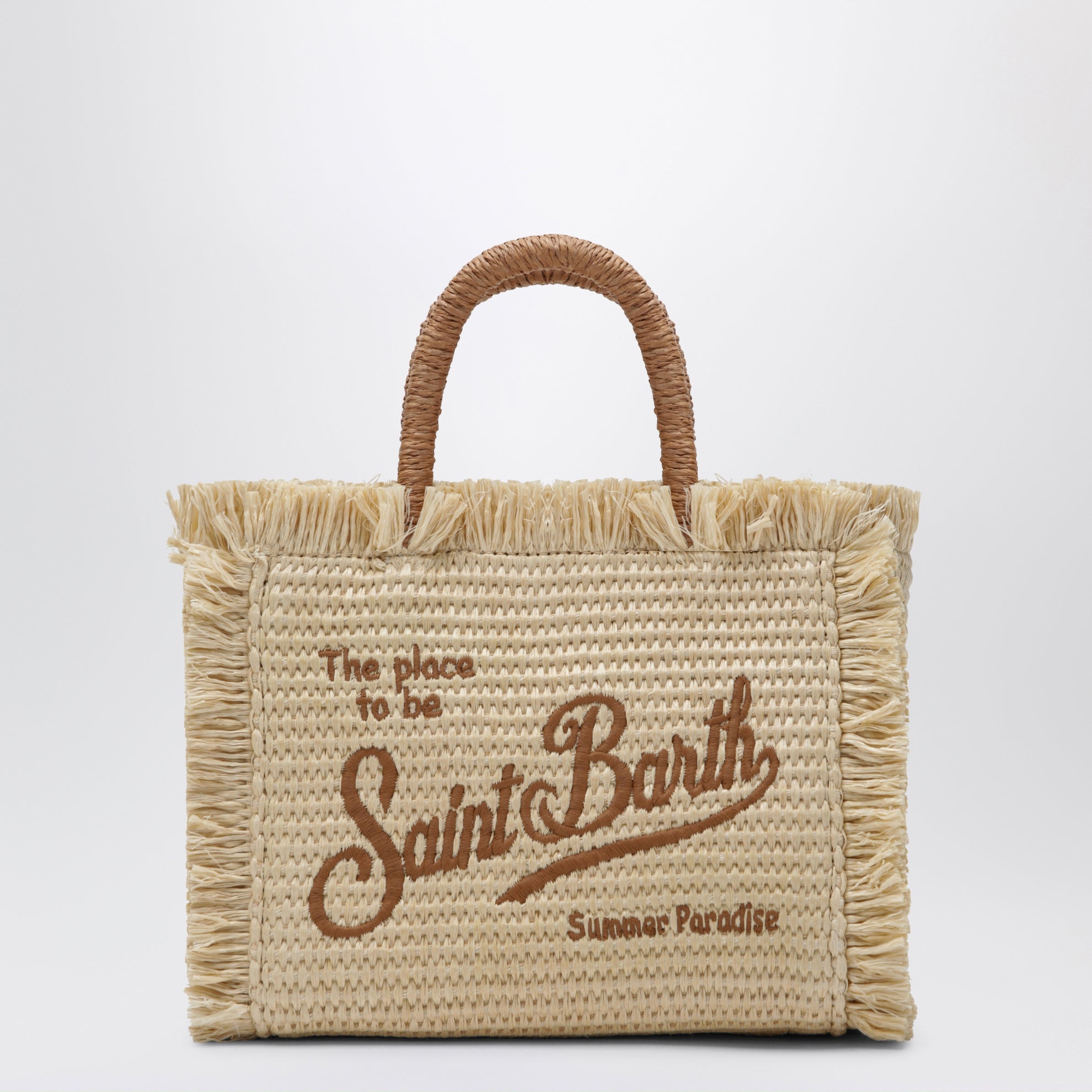 Kleine Colette-Tasche aus strohähnlichem Stoff