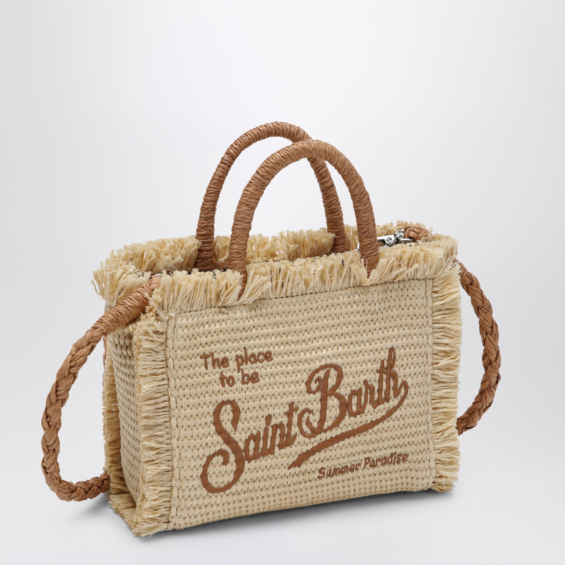 Kleine Colette-Tasche aus strohähnlichem Stoff