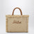 Kleine Colette-Tasche aus strohähnlichem Stoff