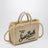 Small Colette bag in straw-effect fabric