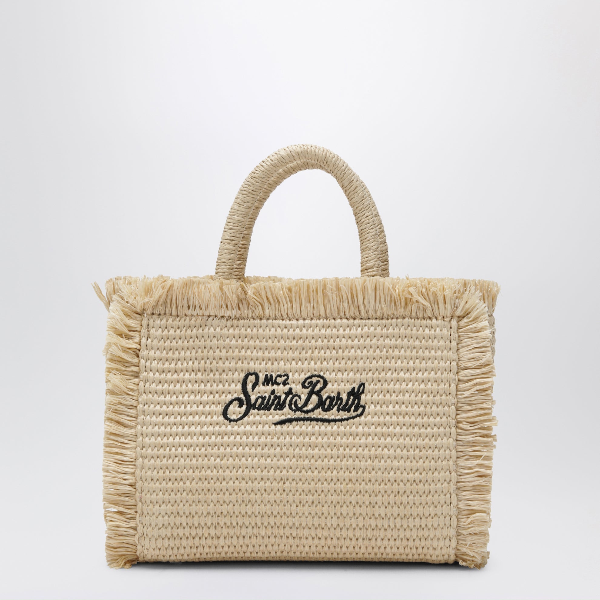 Small Colette bag in straw-effect fabric