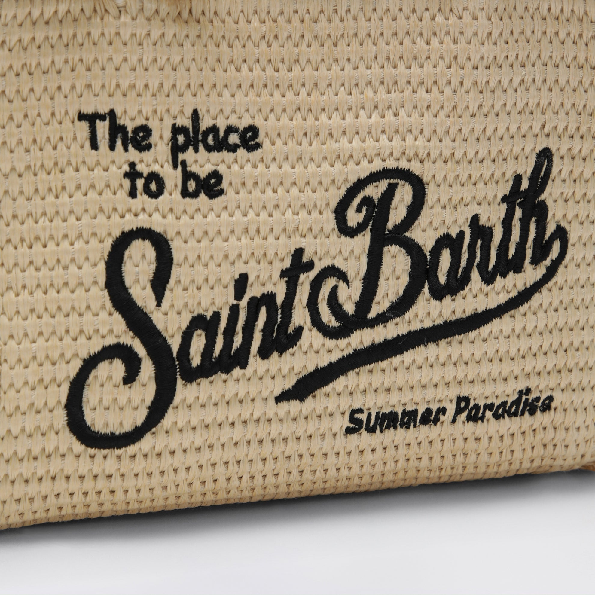 Small Colette bag in straw-effect fabric