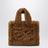 Vanity Mini brown teddy fabric bag