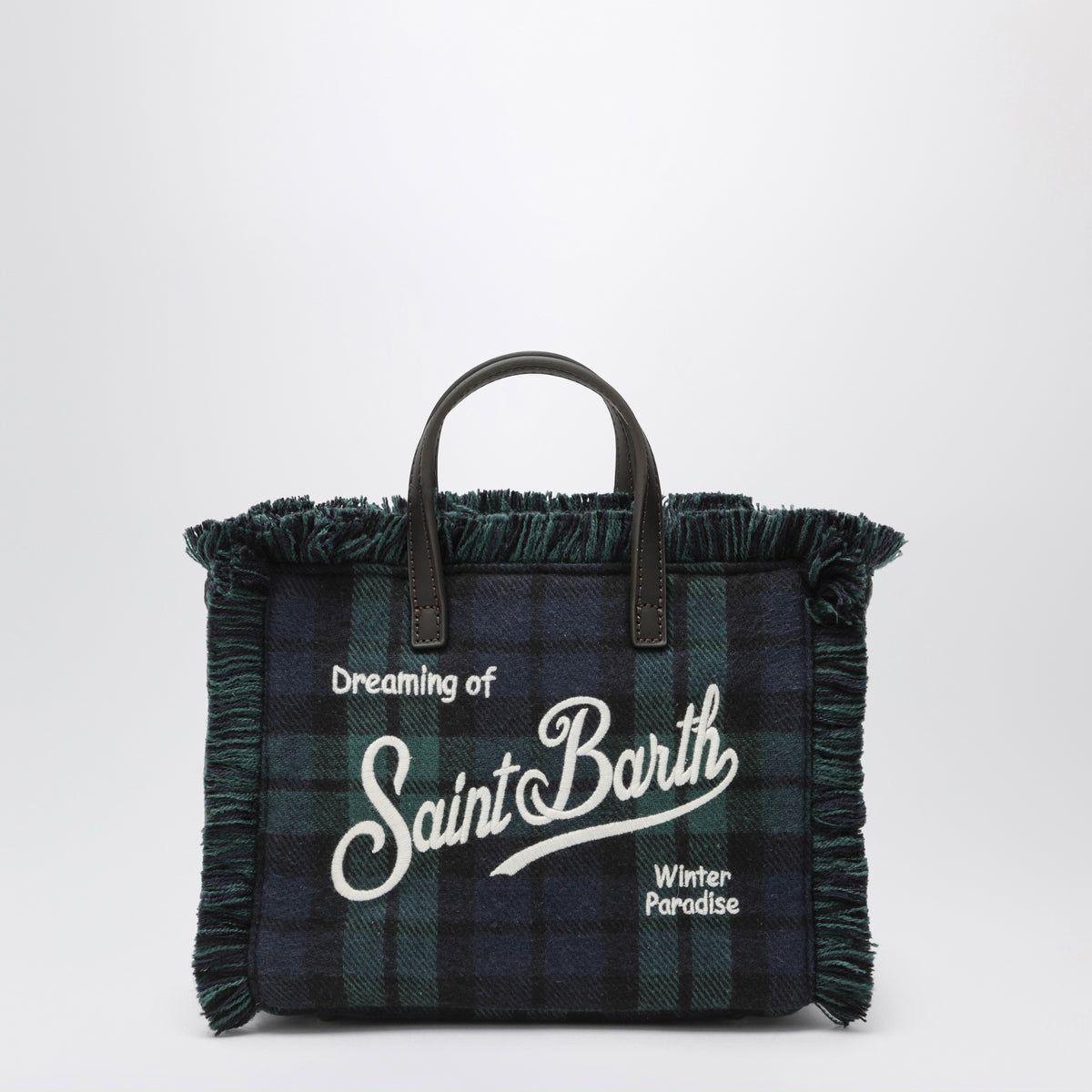 Vanity Mini tartan wool-blend shoulder bag