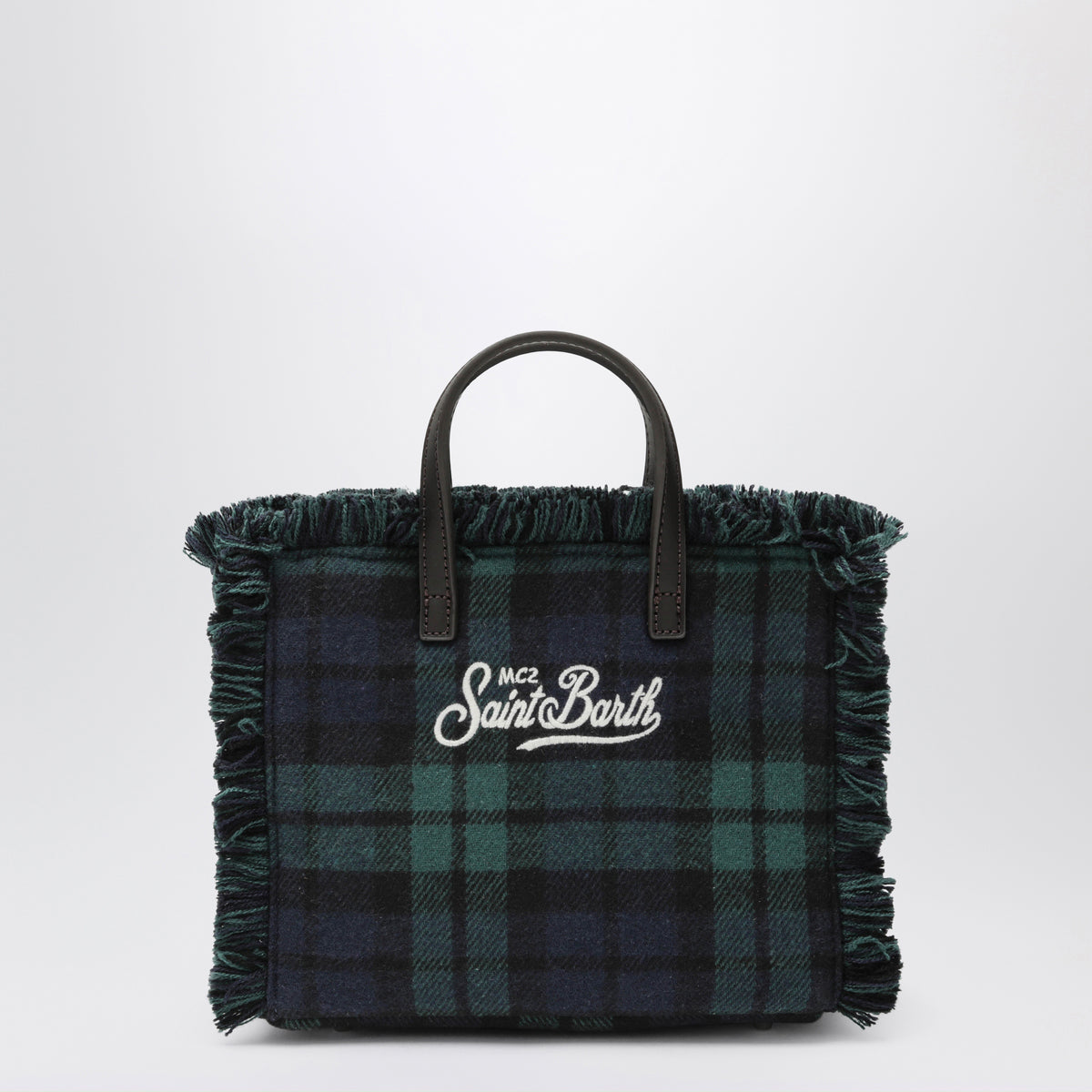 Vanity Mini tartan wool-blend shoulder bag