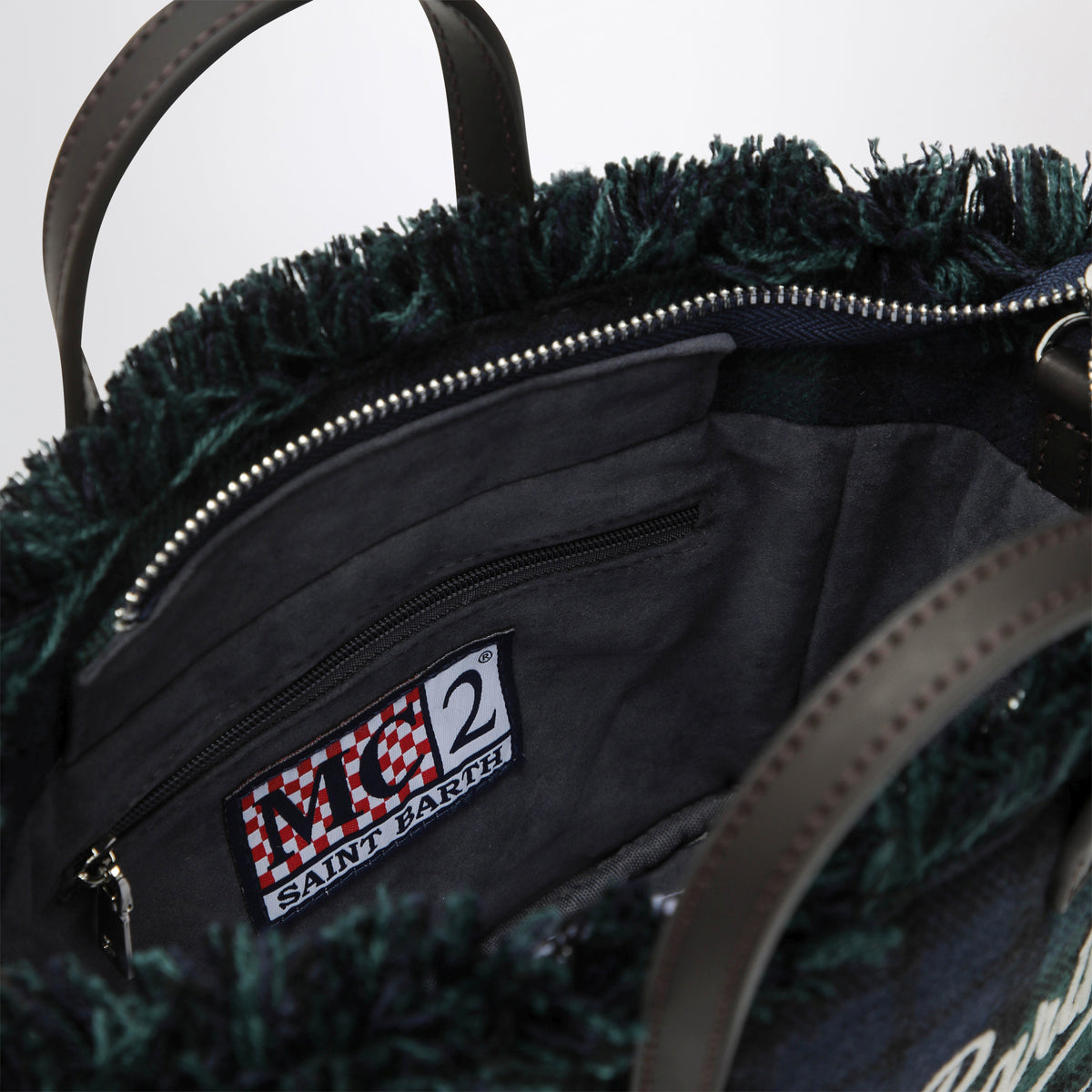 Vanity Mini tartan wool-blend shoulder bag