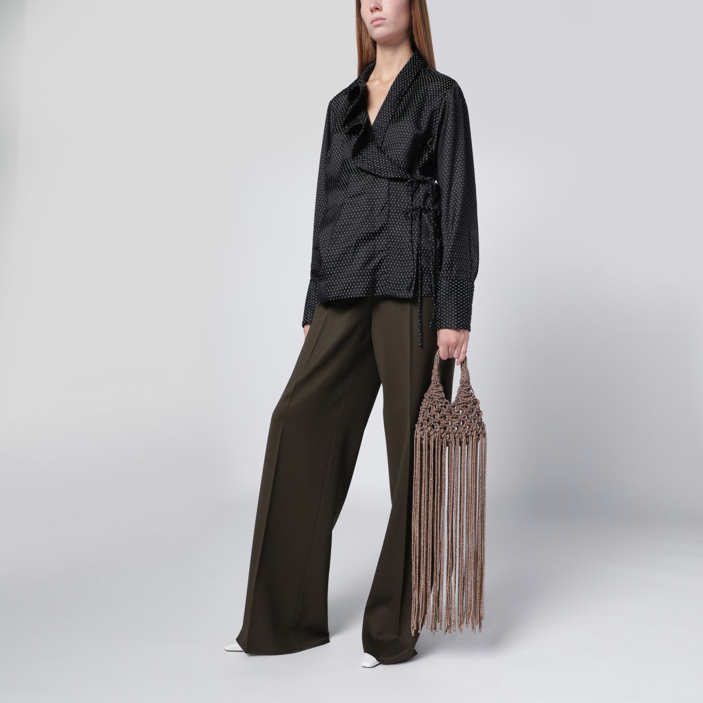 Sac Vannifique Mini topaze avec cristaux et franges