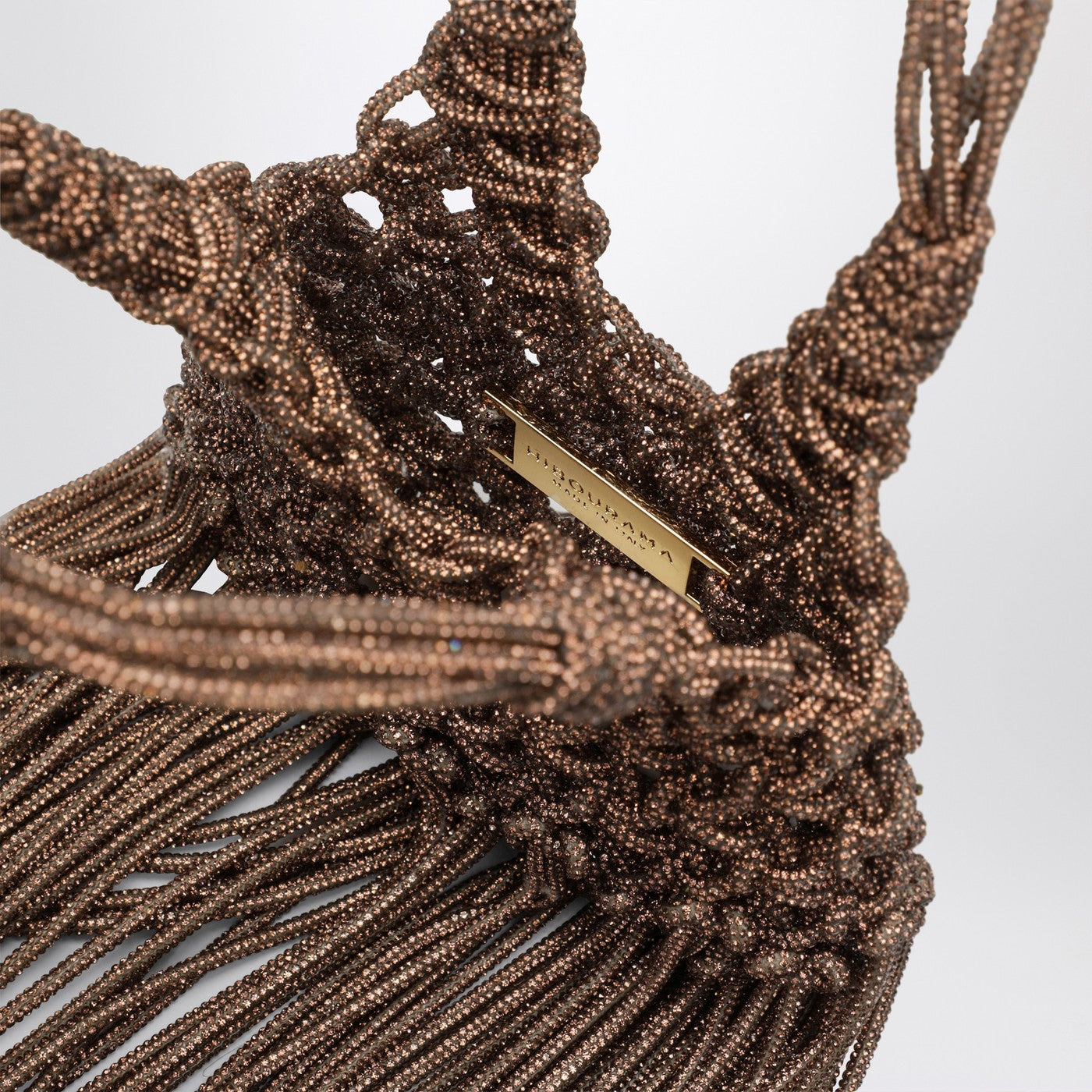 Sac Vannifique Mini topaze avec cristaux et franges