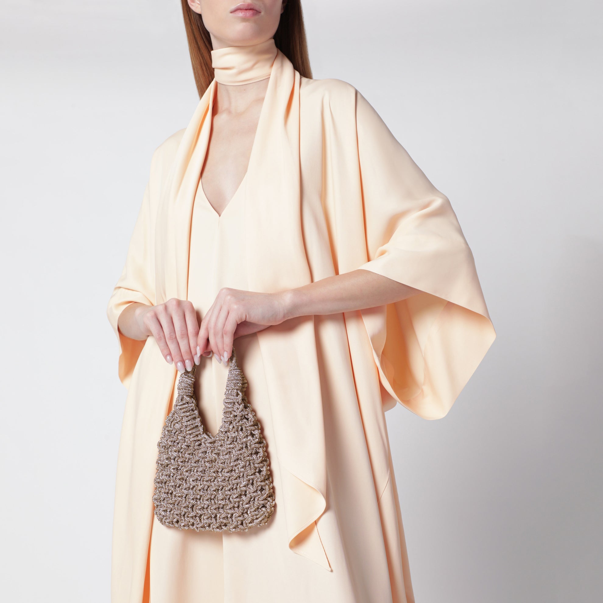 Vannifique peach bag with crystals