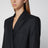 Black double-breasted pinstripe jacket