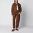 Veste marron en daim effet vintage
