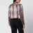 Beige Laraya blouse in silk with python print