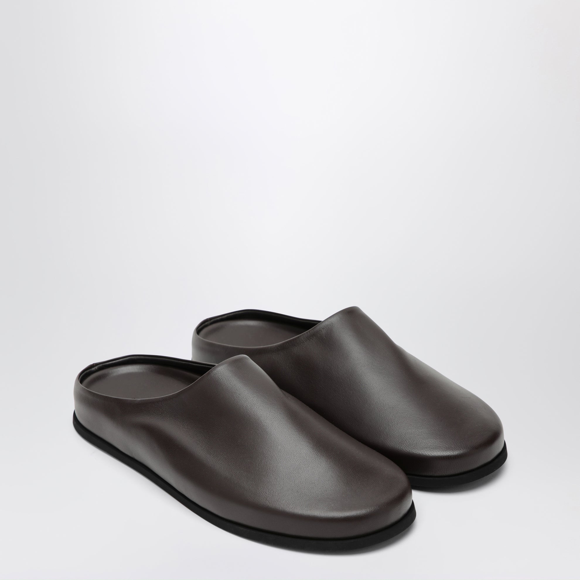 Mules Vico en cuir couleur espresso