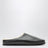 Slipper Shoes noires en cuir avec intérieur en shearling
