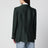 Veste double boutonnage verte en mélange lin