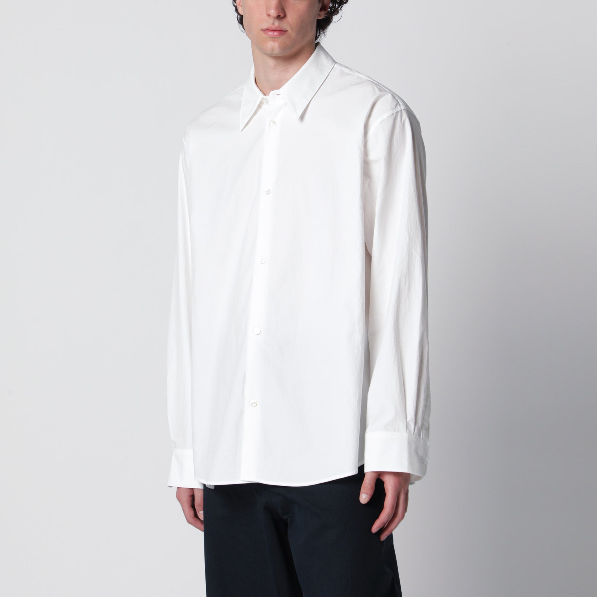 Camicia bianca in cotone