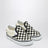 Slip-on sneakers white/black with Check pattern