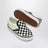 Slip-on sneakers white/black with Check pattern