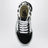 Baskets Old Skool blanches/noires avec motifs à carreaux