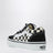 Baskets Old Skool blanches/noires avec motifs à carreaux