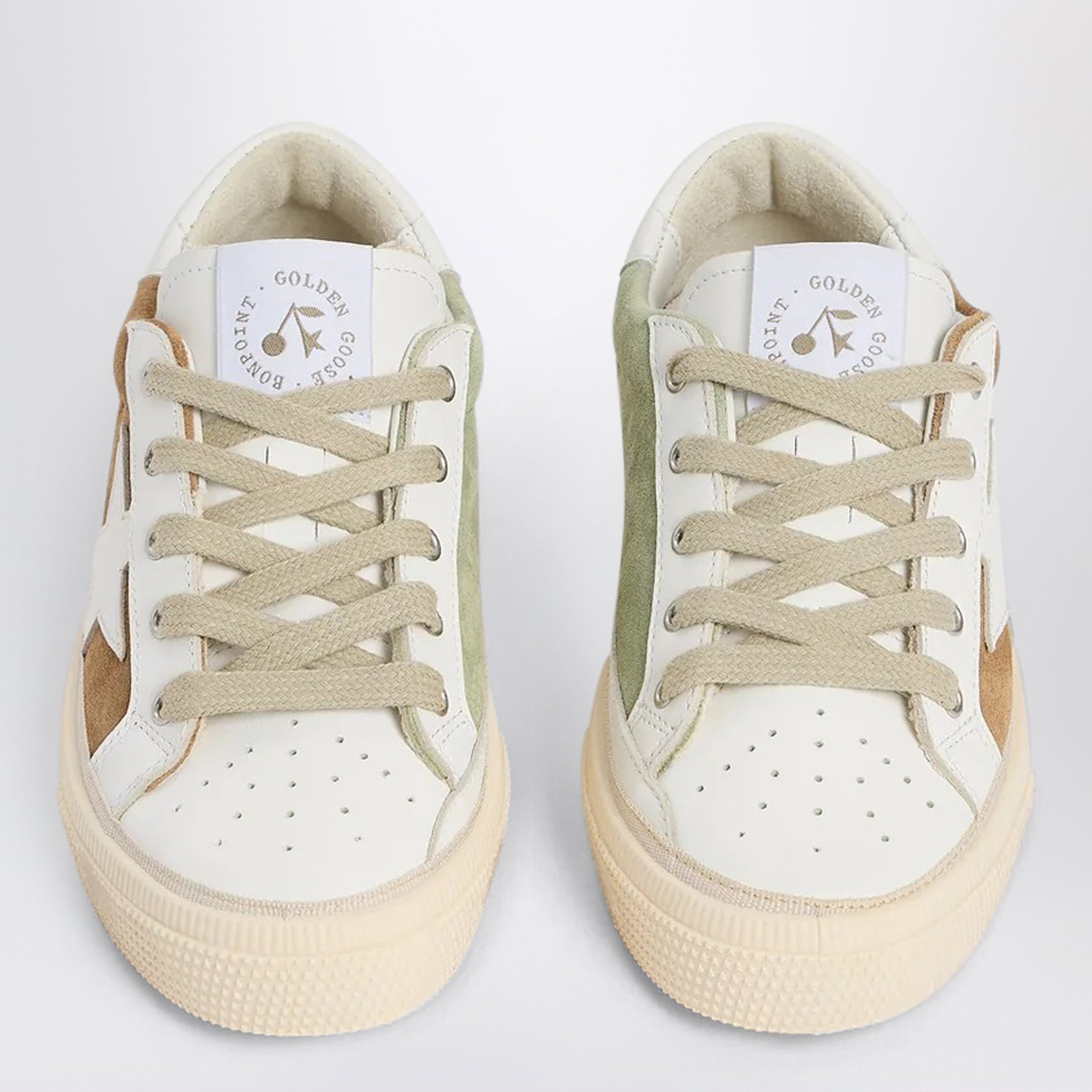 Beige leather May sneakers Bonpoint x Golden Goose