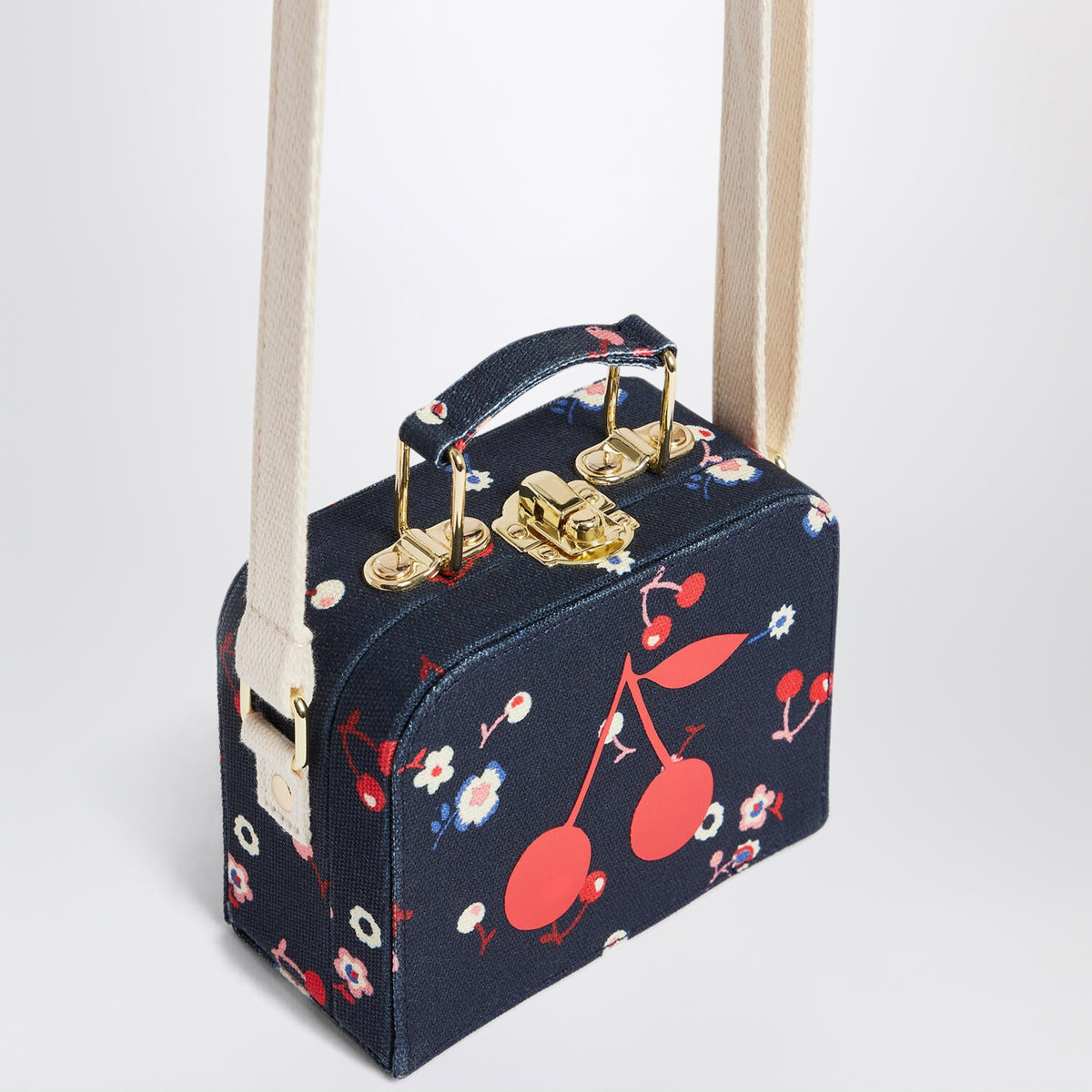 Aimane suitcase in printed canvas