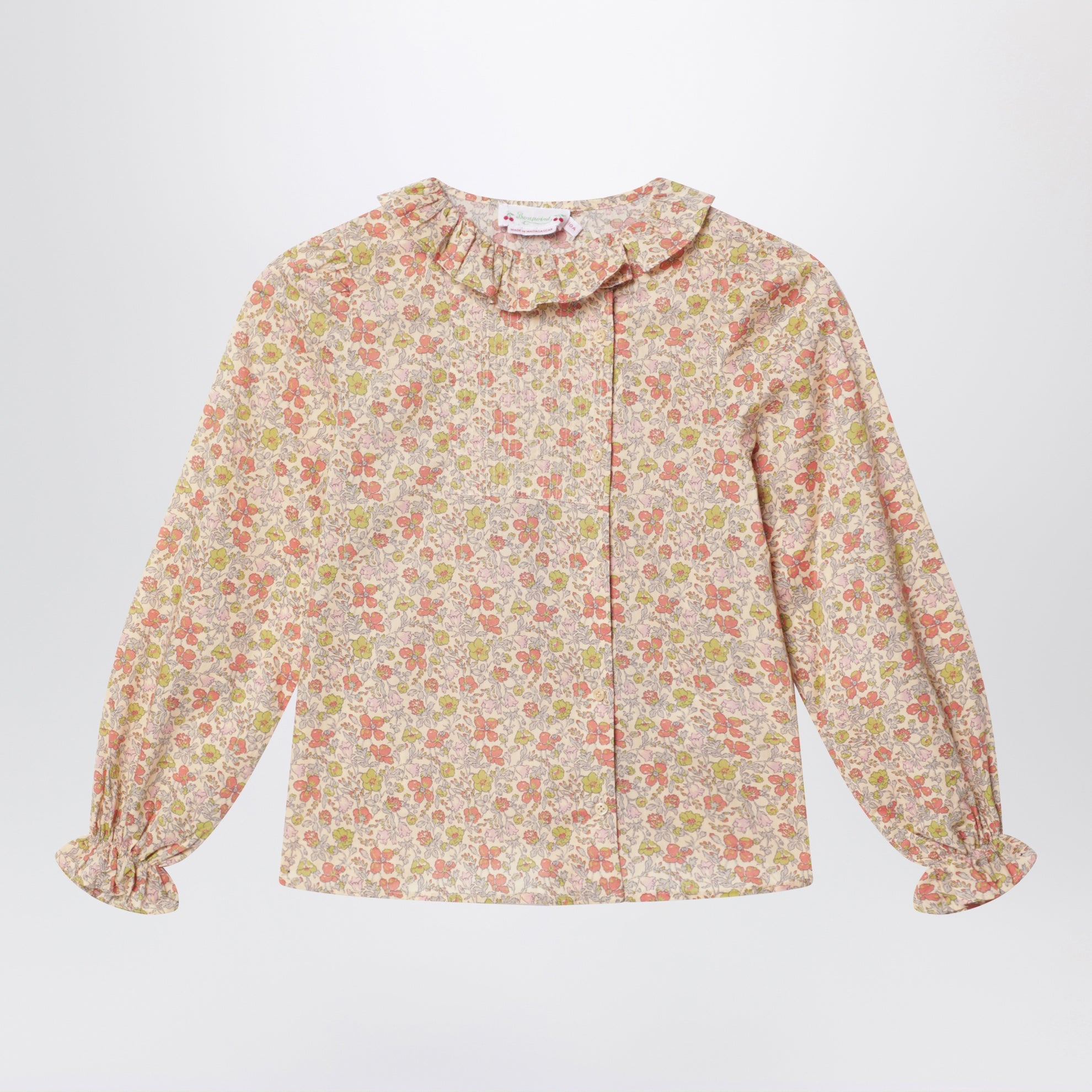 Camicia rosa in tessuto Liberty