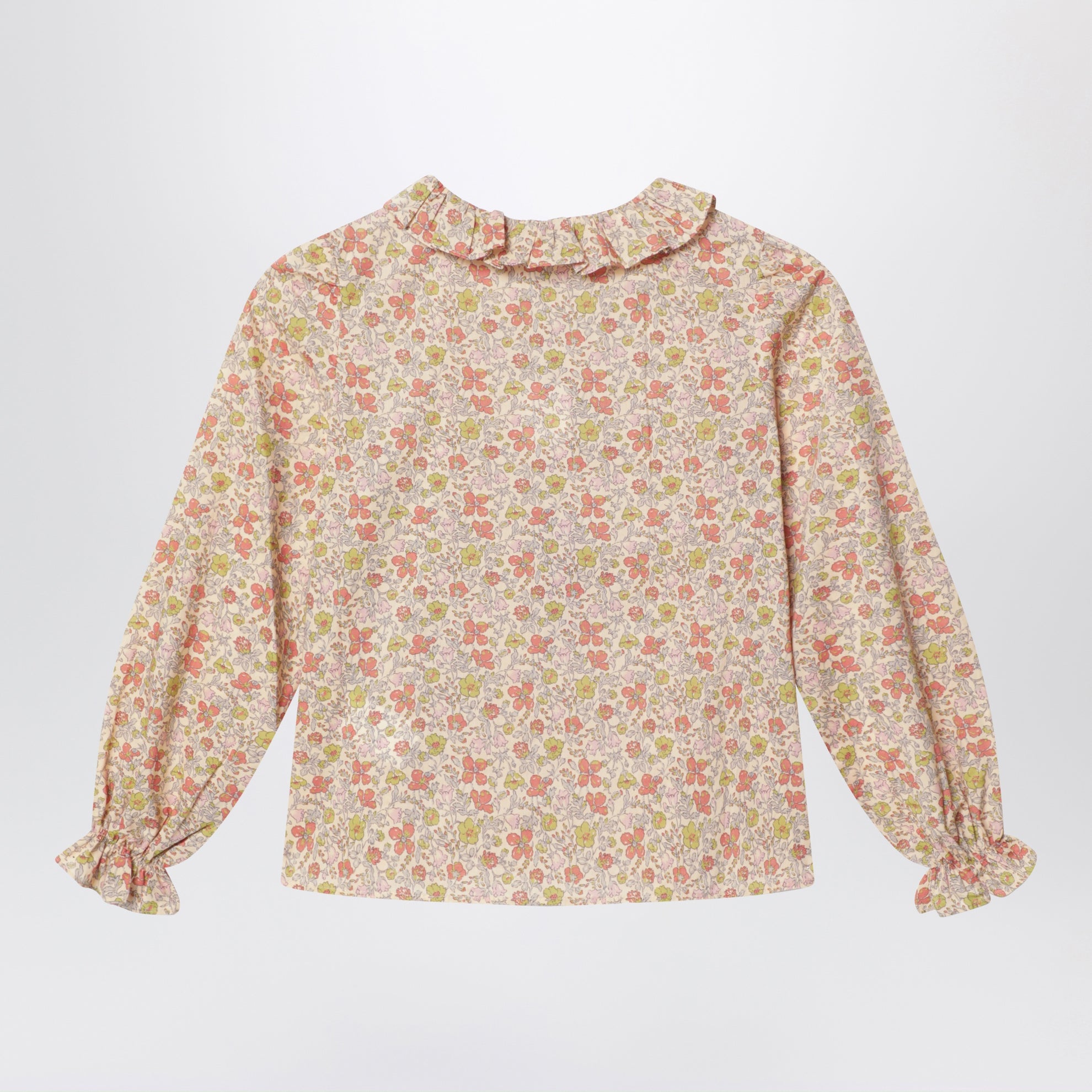 Camicia rosa in tessuto Liberty