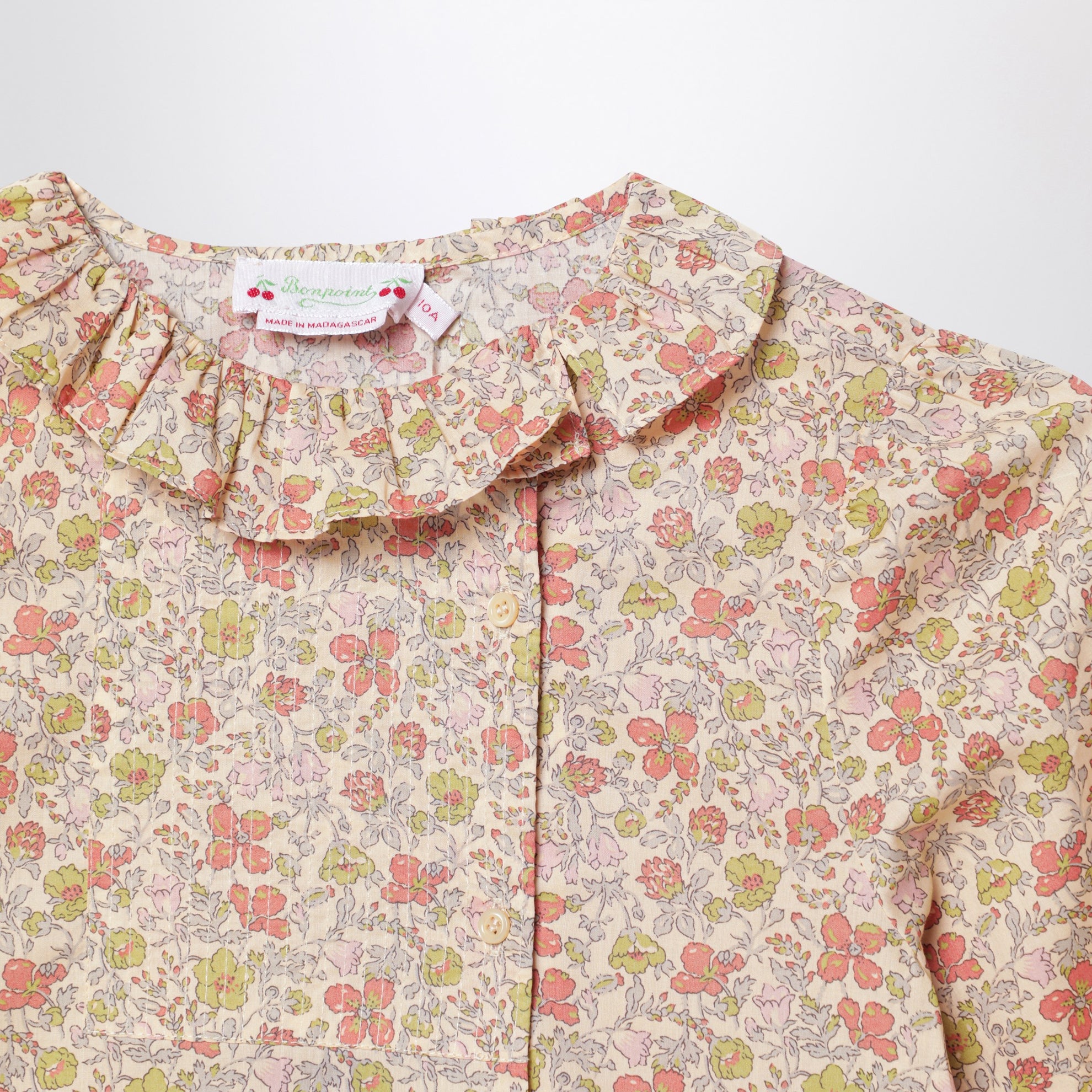 Camicia rosa in tessuto Liberty