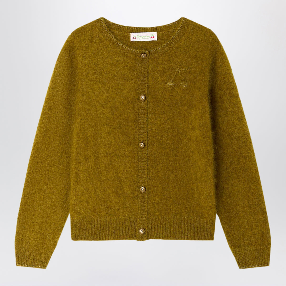 Cardigan Milana verde in lana