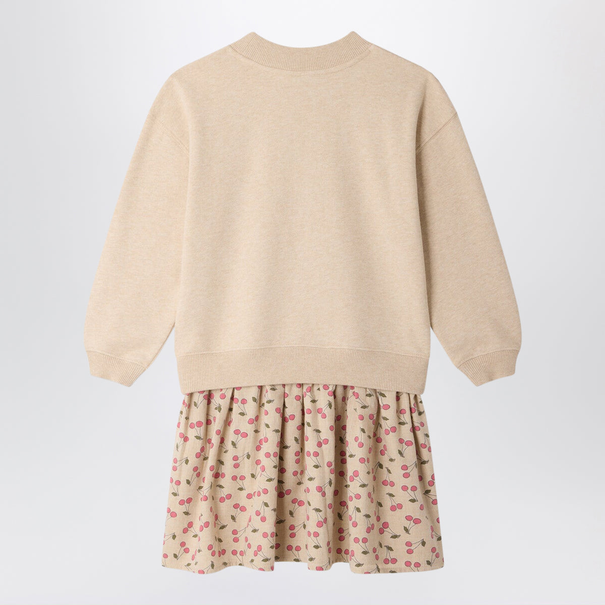 Robe Mareva beige fille en coton